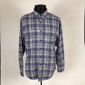 Button down plaid shirt